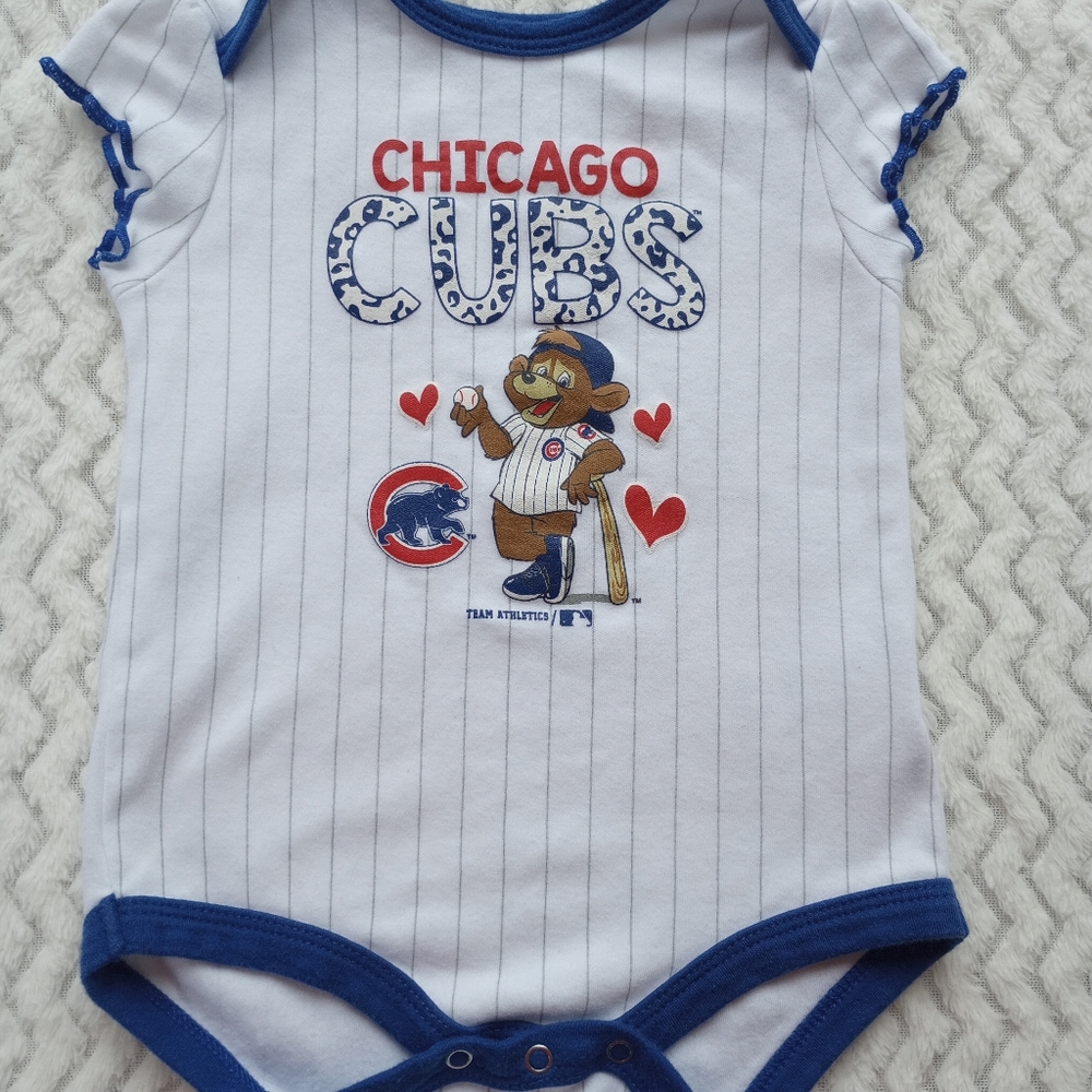 Baby infant girls Chicago Cubs baseball onesie size 18 months